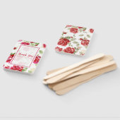 赤バラと白クラシックプリントハンドファン ハンドファン (組立なし)