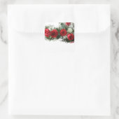 赤バラのシール スクエアシール (バッグ)