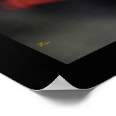 赤バラのポスター ポスター (角)