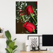 赤バラのポスター ポスター (ホームオフィス)
