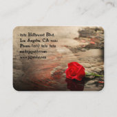 赤バラの犬 名刺 (裏面)