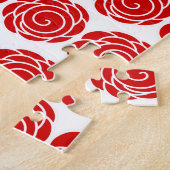 赤バラの花が悔しい ジグソーパズル (側面)