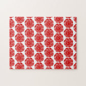 赤バラの花が悔しい ジグソーパズル (横)