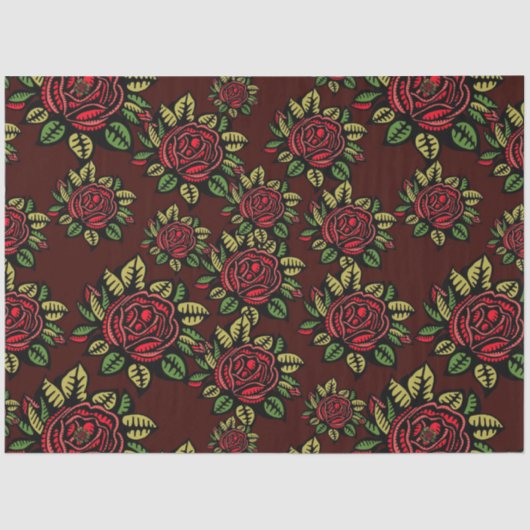 赤バラティッシュペーパー 薄葉紙 (正面)