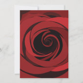 赤バラモダン結婚花 招待状 (裏面)