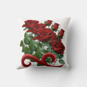 赤バラ枕 クッション (裏面)