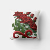 赤バラ枕 クッション (正面)