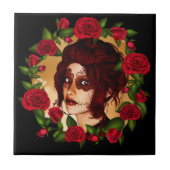 赤バラ砂糖人形 タイル (正面)