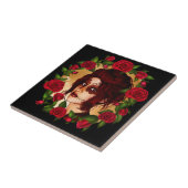 赤バラ砂糖人形 タイル (側面)