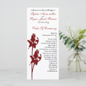 赤バラ結婚式 プログラム (スタンド正面)