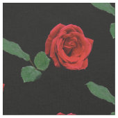 赤バラ花生地 ファブリック (クローズアップ)