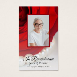 赤バラ花真珠葬祭記念祈りの言葉