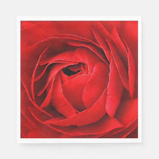 赤バラ スタンダードランチョンナプキン (正面)