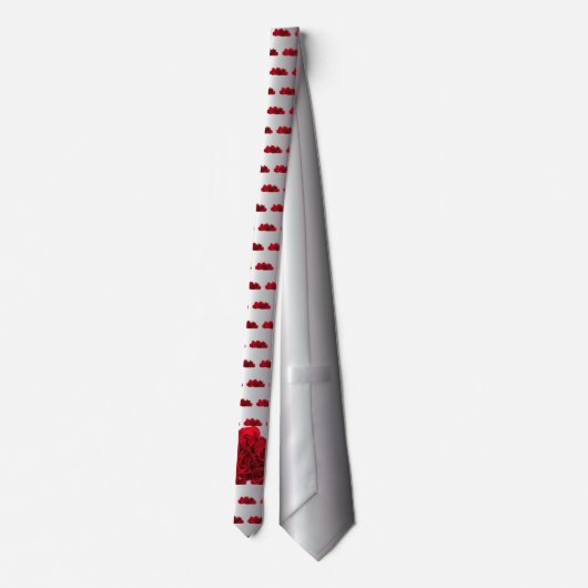 赤バラ ネクタイ (裏面)