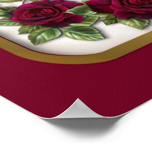 赤バラ ポスター (角)