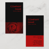 赤バラ 名刺 (正面/裏面)