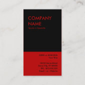 赤バラ 名刺 (裏面)