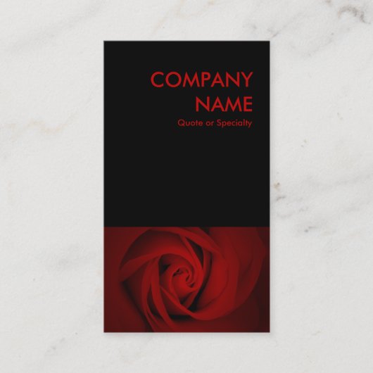 赤バラ 名刺 (正面)