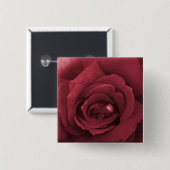 赤バラ 缶バッジ (正面&裏面)