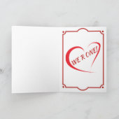 赤バレンタインハートビート シーズンカード (内部)