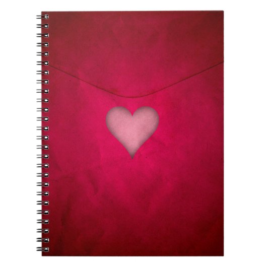 赤バレンタインハート ノートブック (正面)