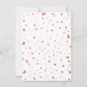 赤バレンタイン金ゴールドミニセッション写真 招待状 (裏面)