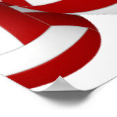 赤バレーボール子供の誕生日パーティー歓迎 ポスター (角)