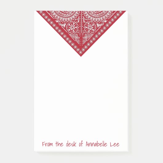 赤バンダナ投稿ノート ポストイット (正面)