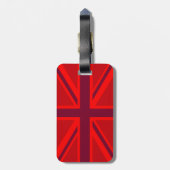 赤バーガンディ保ー、テキスト和合ジャックフラグを落ち着け ラゲッジタグ (裏面縦)