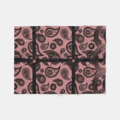 赤パズリーカスタムフリースブランケット フリースブランケット (正面(横))