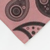 赤パズリーカスタムフリースブランケット フリースブランケット (角)