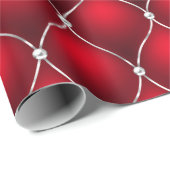 赤パタエレガントーンファンシーホリデー ラッピングペーパー (ロールコーナー)