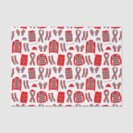 赤パターアーガイルン項目ティッシュペーパー 薄葉紙