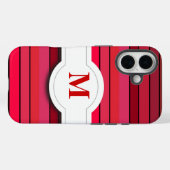 赤パターストライプのンiPhone 5/5sウォレットケース Case-Mate iPhoneケース (裏面 (横))