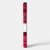 赤パターストライプのンiPhone 5/5sウォレットケース Case-Mate iPhoneケース (裏面 / 左)