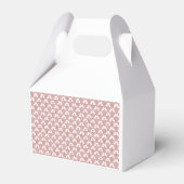 赤パターン(の模様が)あると茶色のモチーフの敷物 フェイバーボックス (裏面サイド)