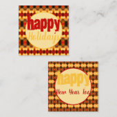 赤パターン（の模様が）あるデザイン ノートカード (正面/裏面)