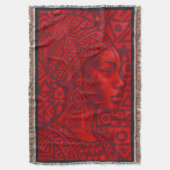 赤パターン スローブランケット (正面縦)
