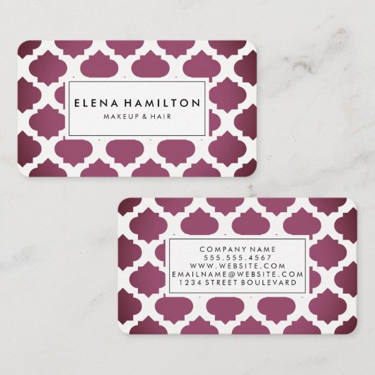 赤パター華美ン 名刺 (正面/裏面)