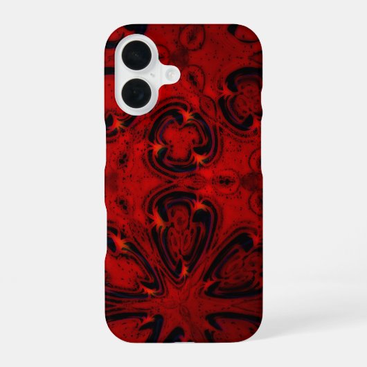 赤パンク iPhone 16ケース (裏面)