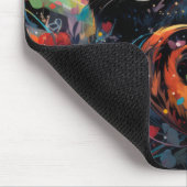 赤パンダカラフル動物の魅惑 マウスパッド (コーナー)