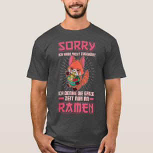 赤パンダラーメン日本食アジ日本のア Tシャツ