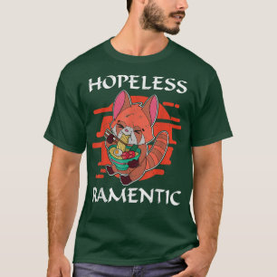 赤パンダラーメン日本食アジ日本のア Tシャツ