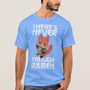 赤パンダラーメン日本食アジ日本のア Tシャツ