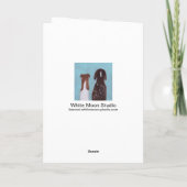 赤パンダ対トランプのグリーティングカード シーズンカード (裏面)