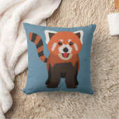 赤パンダ枕 クッション (ブランケット)