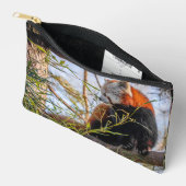 赤パンダ アクセサリーポーチ (見開き)