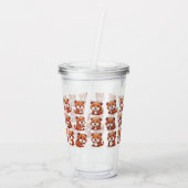 赤パンダ アクリルタンブラー (裏面)