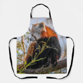 赤パンダ エプロン (正面)