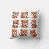 赤パンダ クッション (裏面)